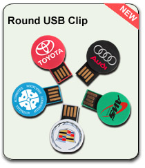 Round USB clip